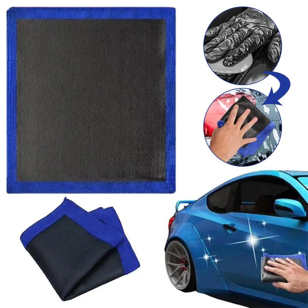 Clay Bar Towel for Car Detailing Microfiber Fine Grade Synthetic Mitt Auto Detailing Towel for Interior Carpet Glass Paint Wheel
