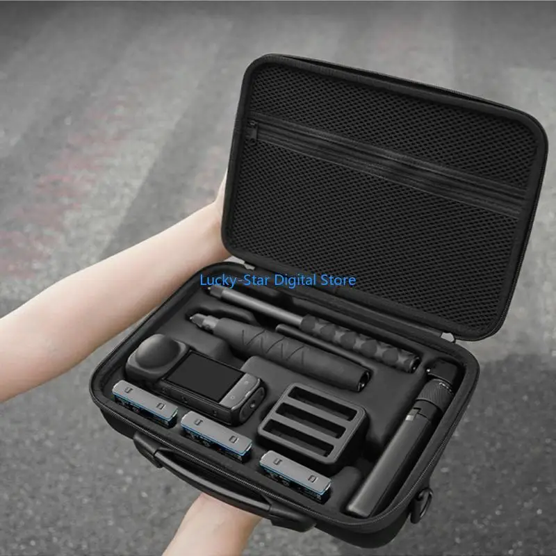 

N7MC Camera Protector Bag для 360 Case Case Толстая подкладка с несколькими карманами на плече