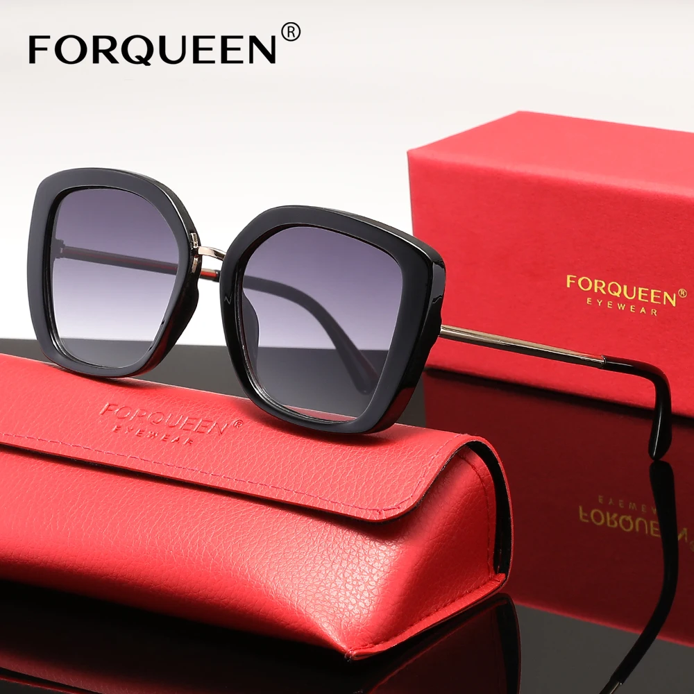 

FORQUEEN модный дизайн солнцезащитные очки UV400 оттенки очки для женщин очки для путешествий большая оправа