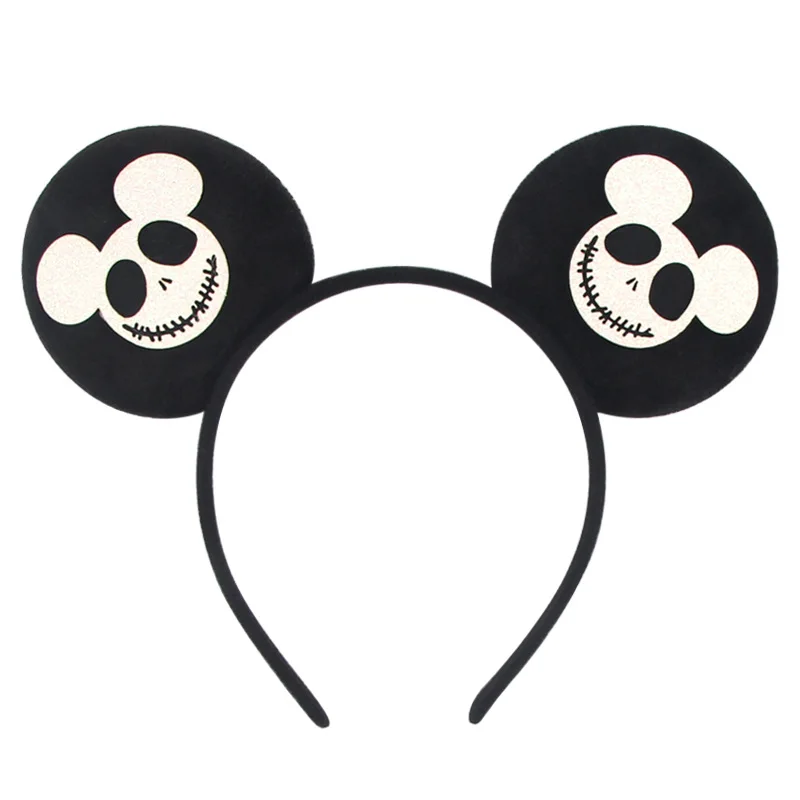 Halloween Mickey Headband Pumpkin Ghost Skull Ghost Festival Party Children\'s Program Performance Dress Up Headwear