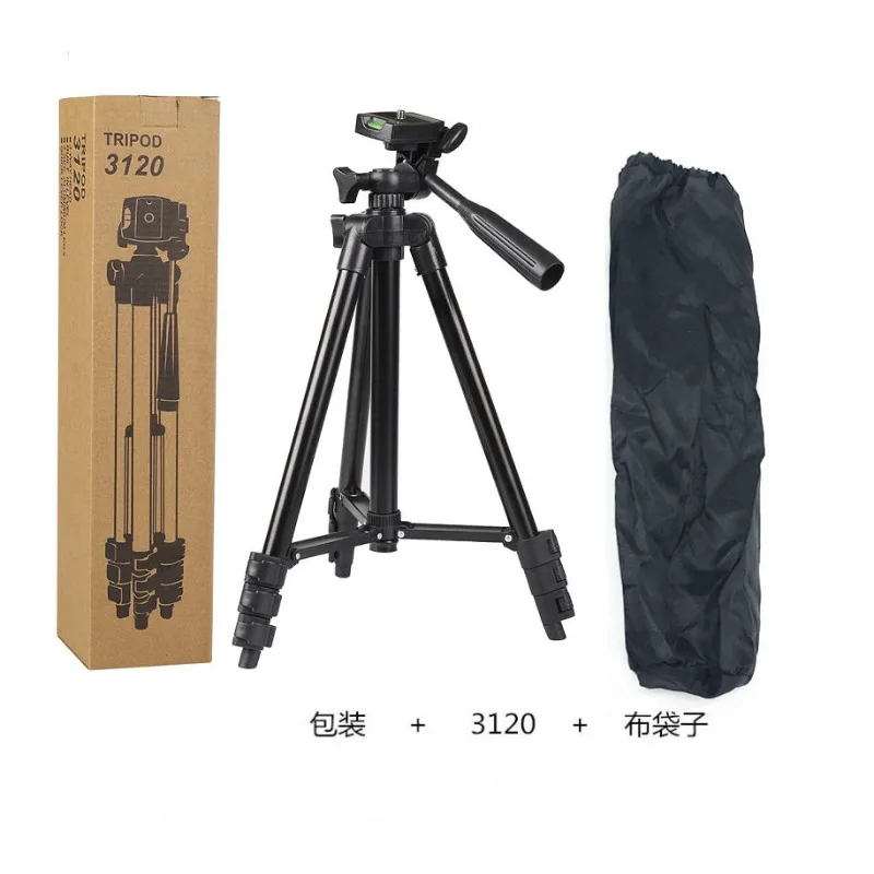 Mobile Phone Tripod, Camera SLR Tripod, Live Selfie Bracket 3120 Tripod, Four Sections Aluminum Alloy