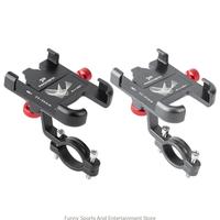 C4DE 360°Rotation Bike Phone Mount Stand Aluminum-Alloy Bicycles Phone Holder Universal Bike Handlebar Phone Mount Clip