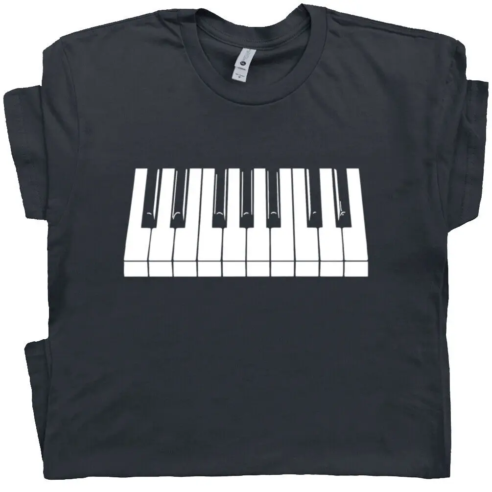 Piano Keyboard T Shirt Beethoven Mozart Keytar Keys Cool Pianist Player Gift Tee