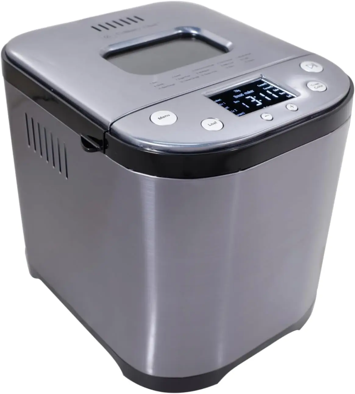 ماكينة صنع الخبز مع وعاء غير لاصق، وخطاف الخبز، وكوب قياس وملعقة. 15 في 1، خبز خالي من الغلوتين، كعكة وزبادي، 3 ألوان قشرة