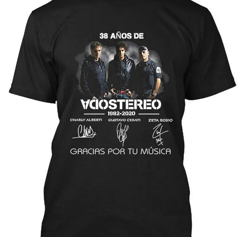 Nwt 38 anos de refrigerante estéreo argentino alternativa rock band retro t camisa s 5xl