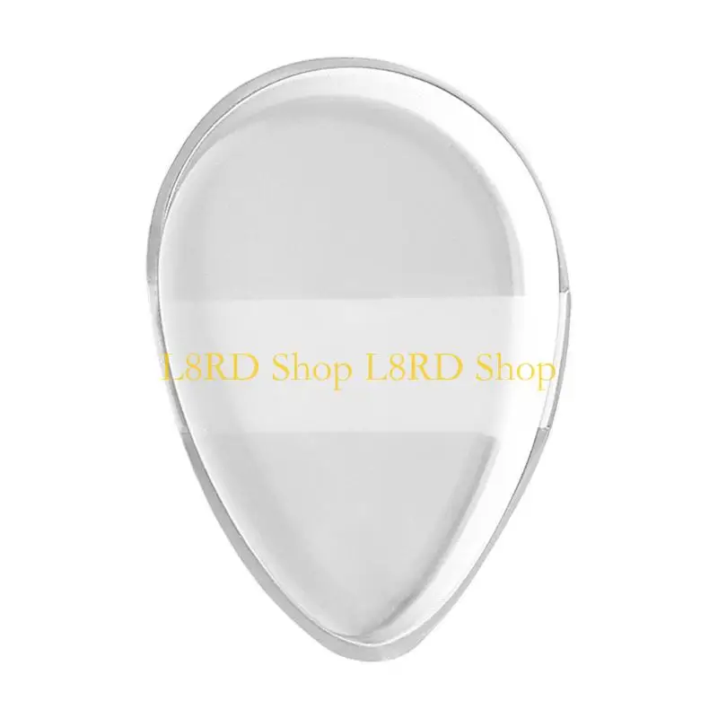 L8RD แบบโปร่งใสซิลิโคนพัฟพัฟแบบไม่ดูดซับเครื่องแต่งหน้าเครื่องสำอางที่ใช้ซ้ำได้จริงสำหรับผู้หญิง