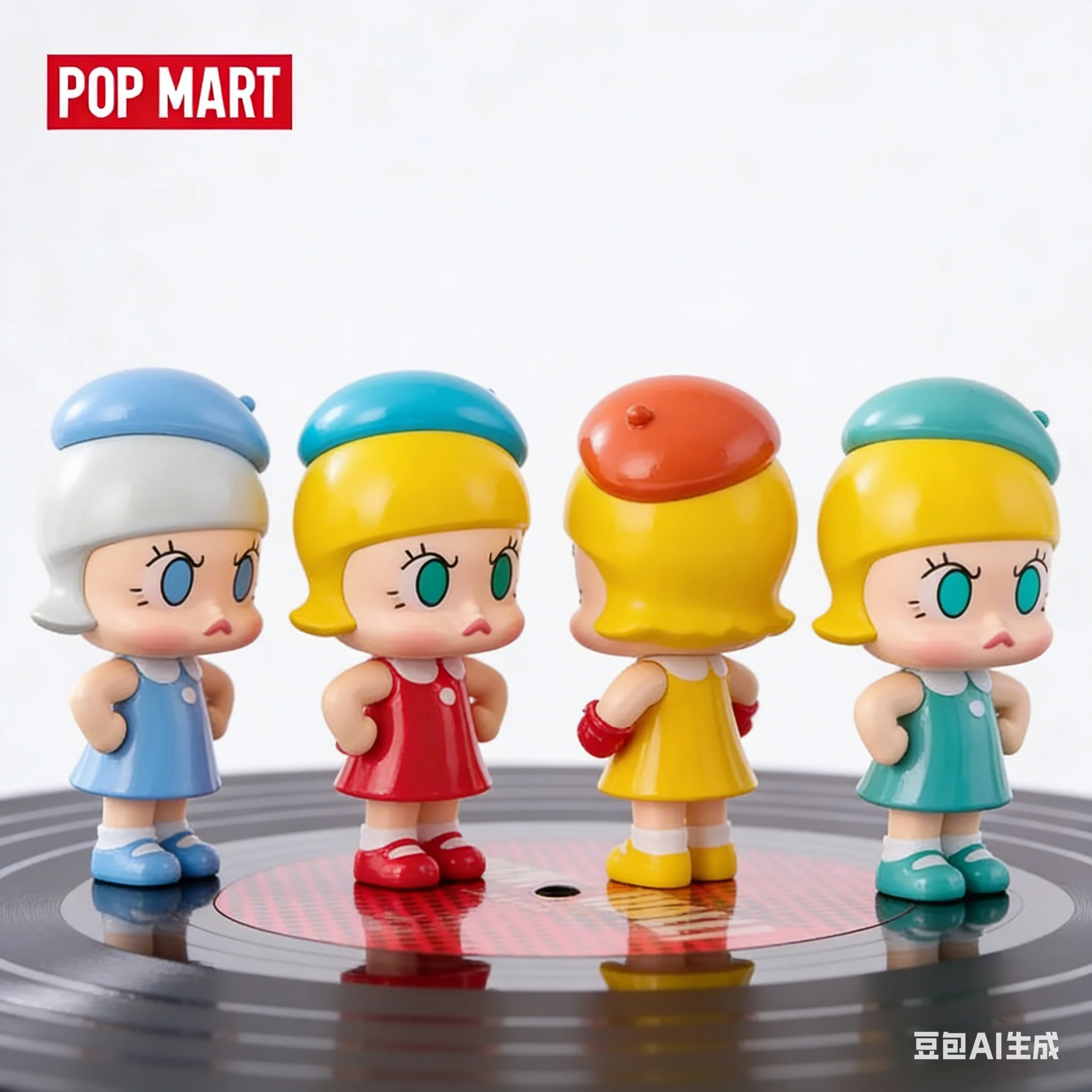 

POP MART Angry Molly Mini Figure Set 9 Series Long Play Blind Box Desktop Doll Model Ornament Guess Toys Bag Collectible
