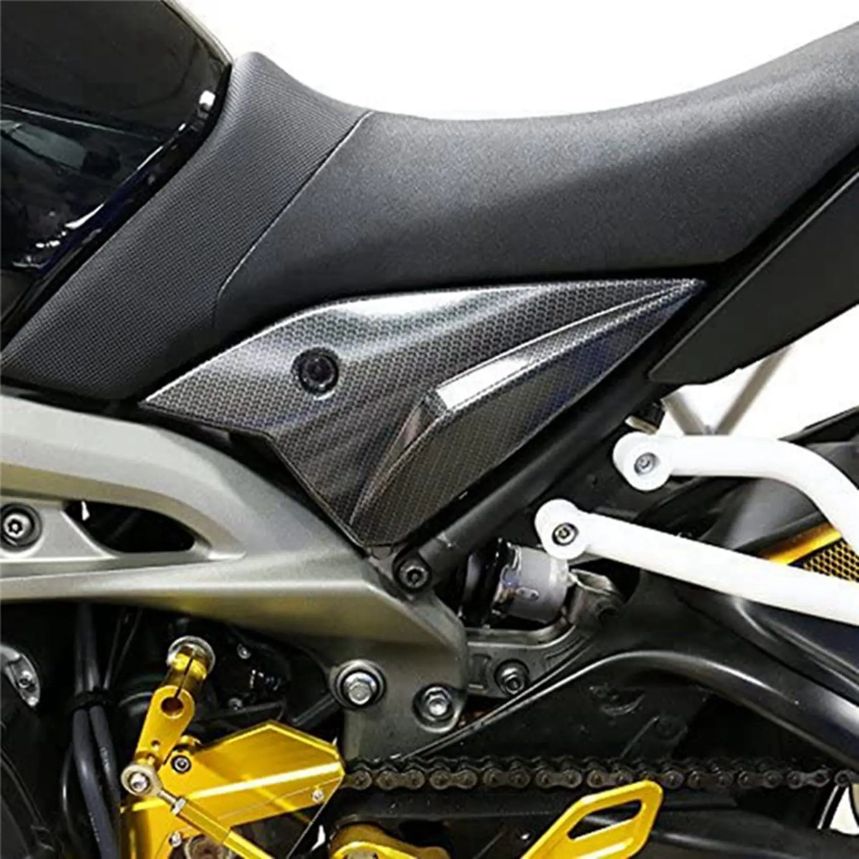 Motorcycle Side Panels Cover Fairing Cowl Plate Cover for Yamaha MT-09 FZ 09 MT09 FZ09 MT 09 2014-2020(Black)