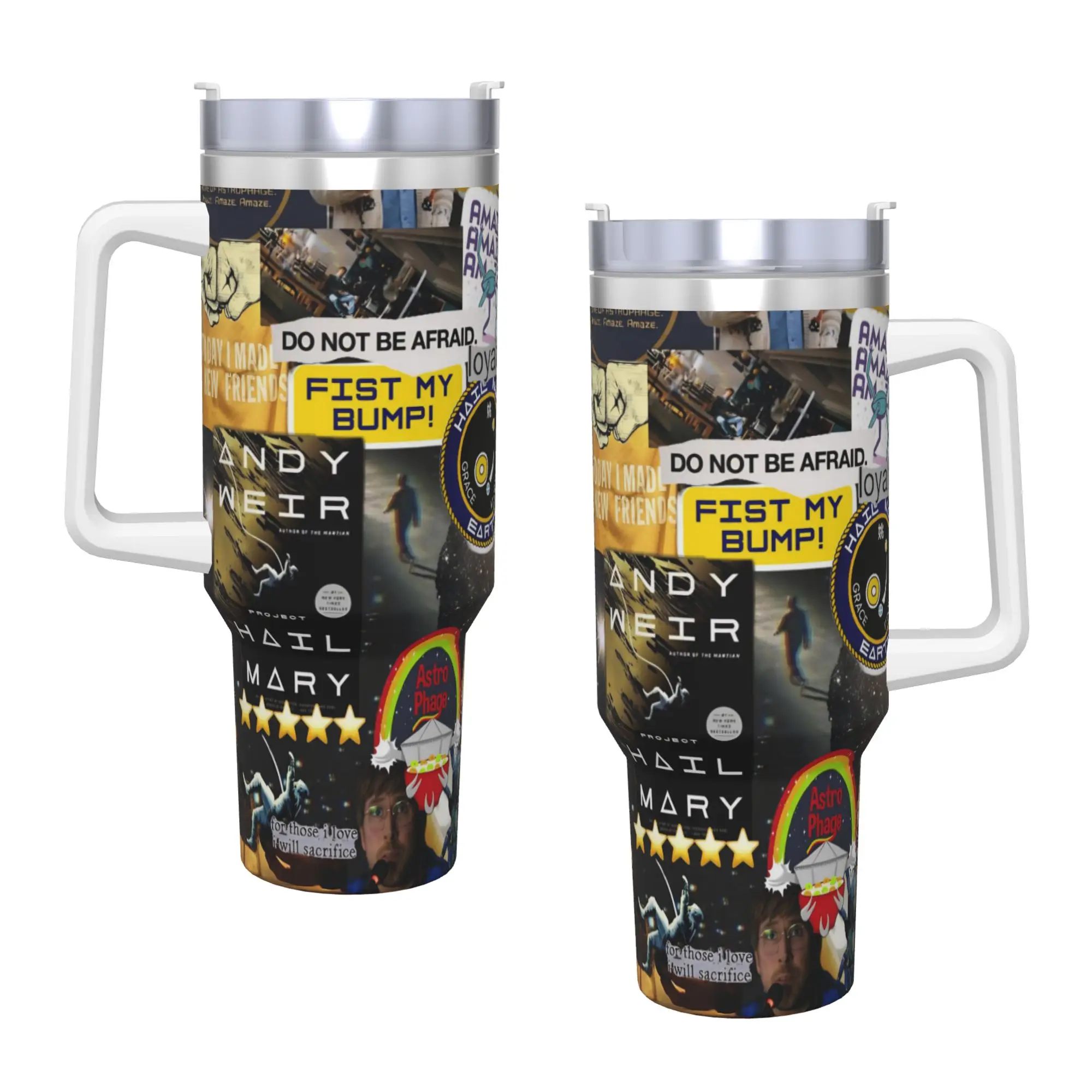 Project Hail Mary Movie 2026 Tumbler Vacuum Insulated  Coffee Cups Stainless Steel School Mugs Water Bottle 40oz