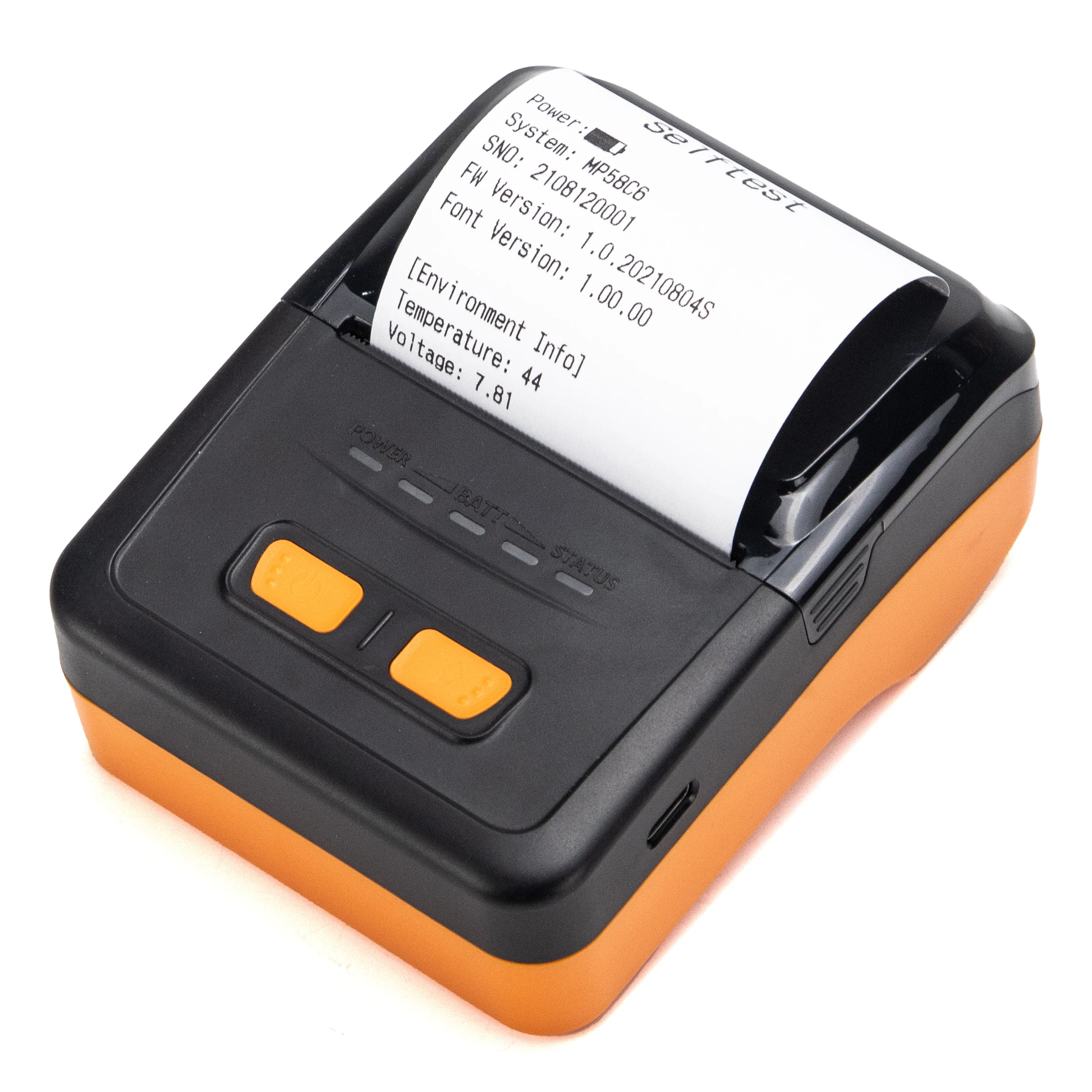 YAEN MP58C6 Large Battery Capacity Wireless and Inkless Portable Mini USB Bluetooth Thermal Receipt Printer