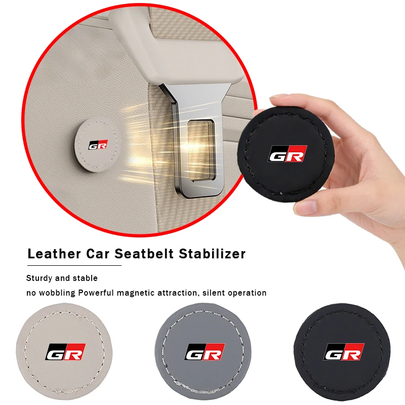 Magnetic Car Seat Belt Limiter Stopper Stabilizer Accessories For Toyota GR Rav4 Avensis GR86 T25 GAZOO RACING Prado Yaris