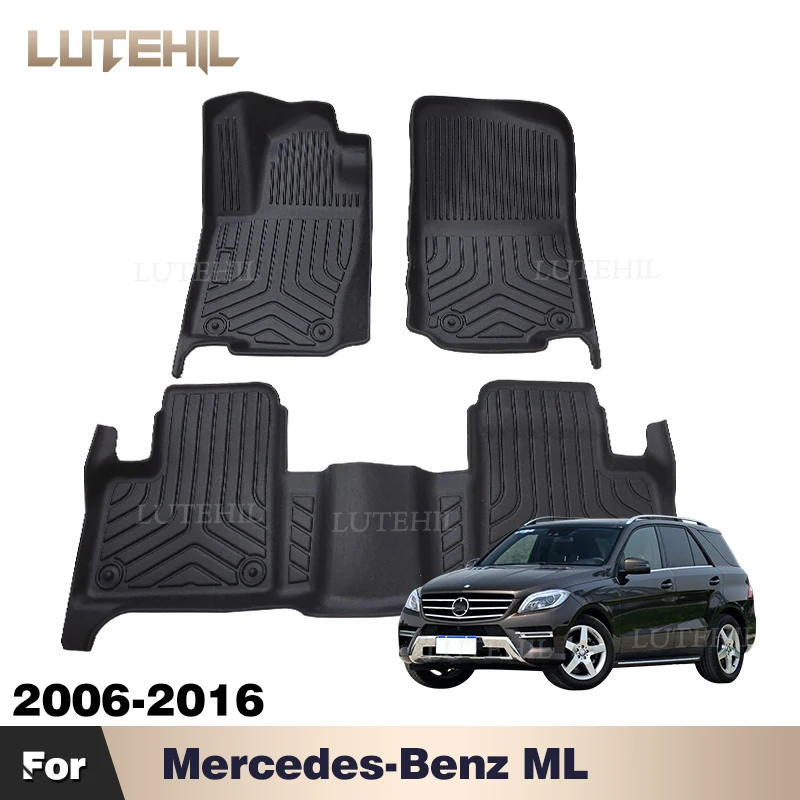 

Изготовленный на заказ автомобильный коврик из ТПЭ для Mercedes-Benz ML W164 W166 2006-2016 15 14 13 12 11 10 Коврик для защиты салона Аксессуары