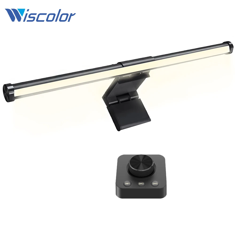 

Wiscolor 55cm Led Monitor Light Bar Computer PC Desk Lamp Monitor Screen Light Stepless Dimming Reading Hanging Table Lamp