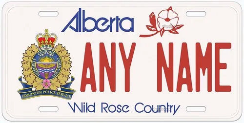 Alberta Edmonton Any Name Personalized Novelty Car License Plate Aluminum