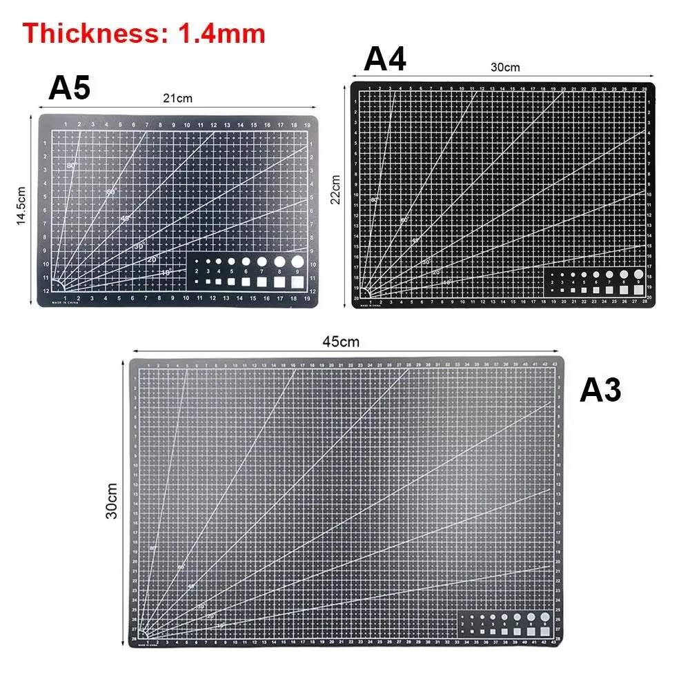 1 Stuks Dubbelzijdig Lederen Craft Tool Snijmat Patchwork Naaien A3 A4 A5 Snijplank Pvc Graveren werkbank Pad Thuis Diy