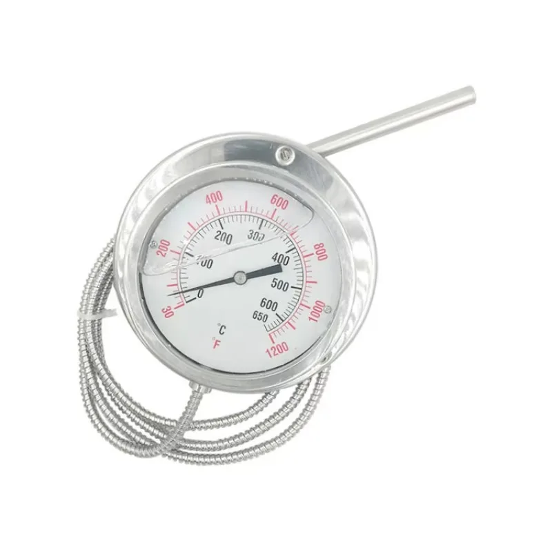 

High Quality Stainless Steel Liquid Filled Temperature Gauge Pressure Thermometer with Capillary Tube Capillary Thermometer