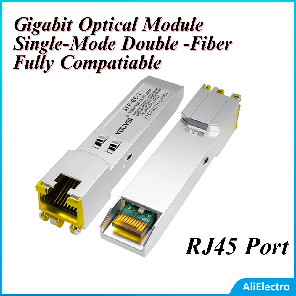 

Gigabit Electrical Port Photoelectric Conversion Optical Fiber Module 1.25G Optical Module SFP-GE-T RJ45 1.25G Optical Module