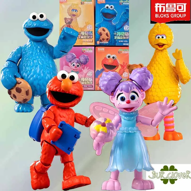 

BLOKS GROUP Original Sesame Street Anime Action Figure Assembly Model Toys Collectible Model Ornaments Gifts For Children