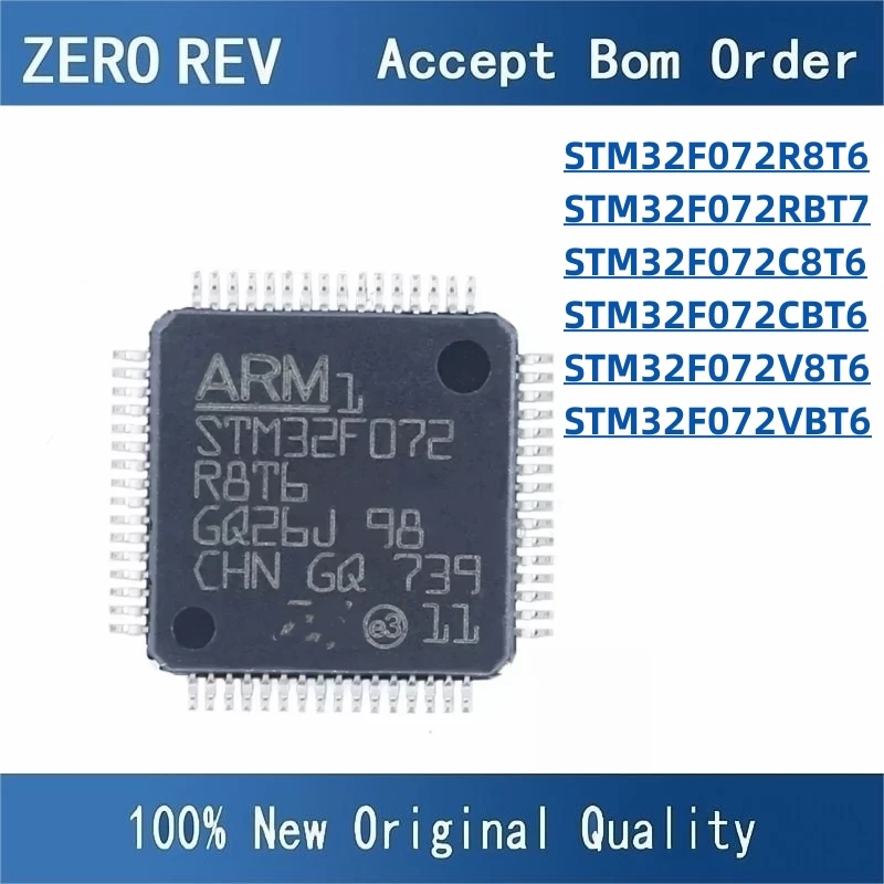 

100% New STM32F072R8T6 STM32F072RBT7 LQFP64 STM32F072C8T6 STM32F072CBT6 LQFP48 STM32F072V8T6 STM32F072VBT6 LQFP100 chips ic