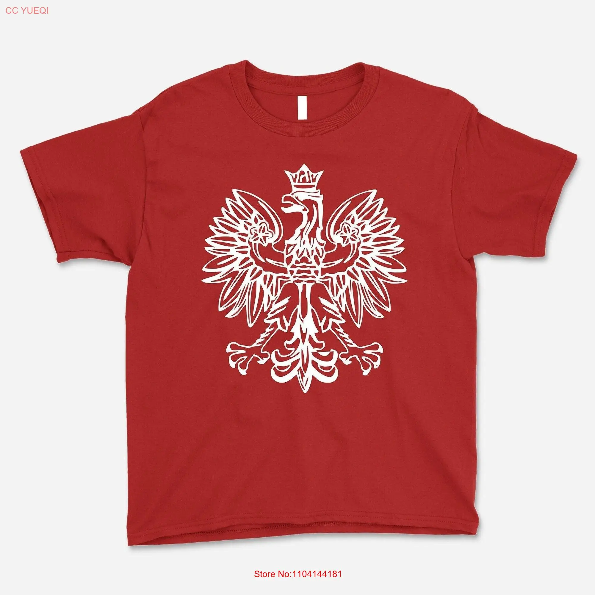 Polish eagle youth shirt tee t poland flag flags polska pride long or short sleeves