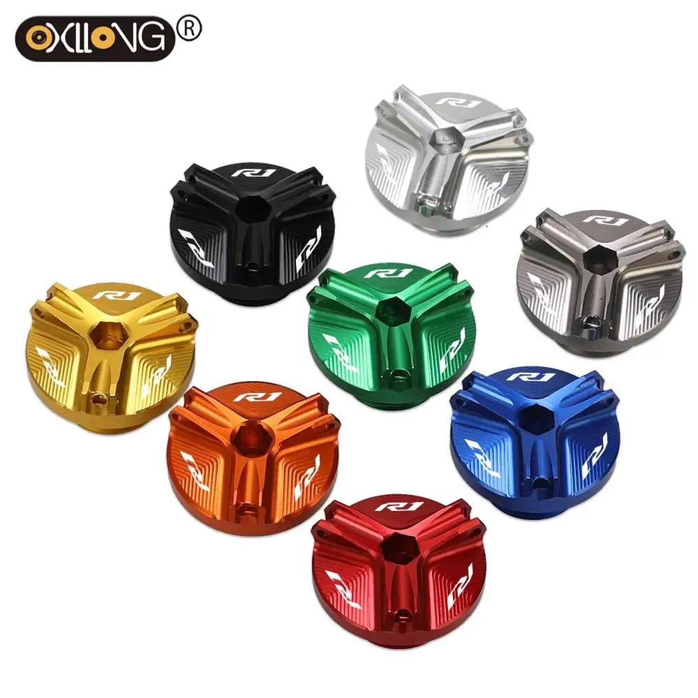 Engine Oil CUP FOR YAMAHA YZF-R1 1998 1999 2000 2002 2003 2004 2005 2006 2007 2008 2009 2010 2011 2012 CNC Oil Filler Cap Screws