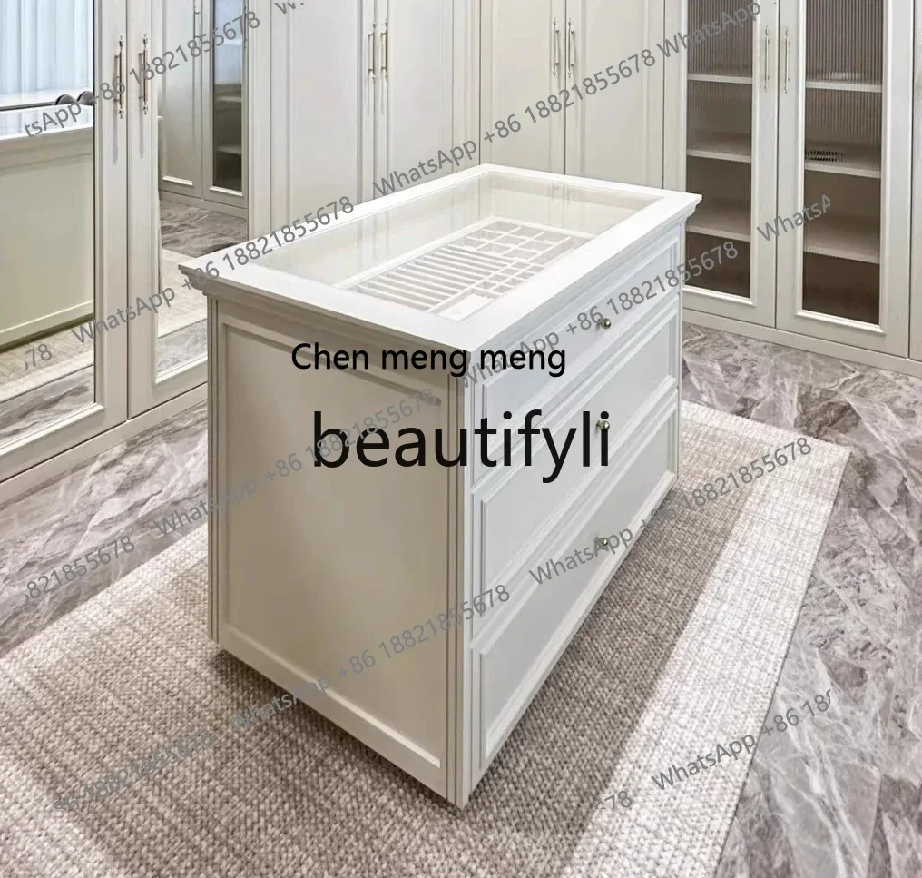 

French light luxury cloakroom, chest, drawer, locker, jewelry display cabinet, household floor