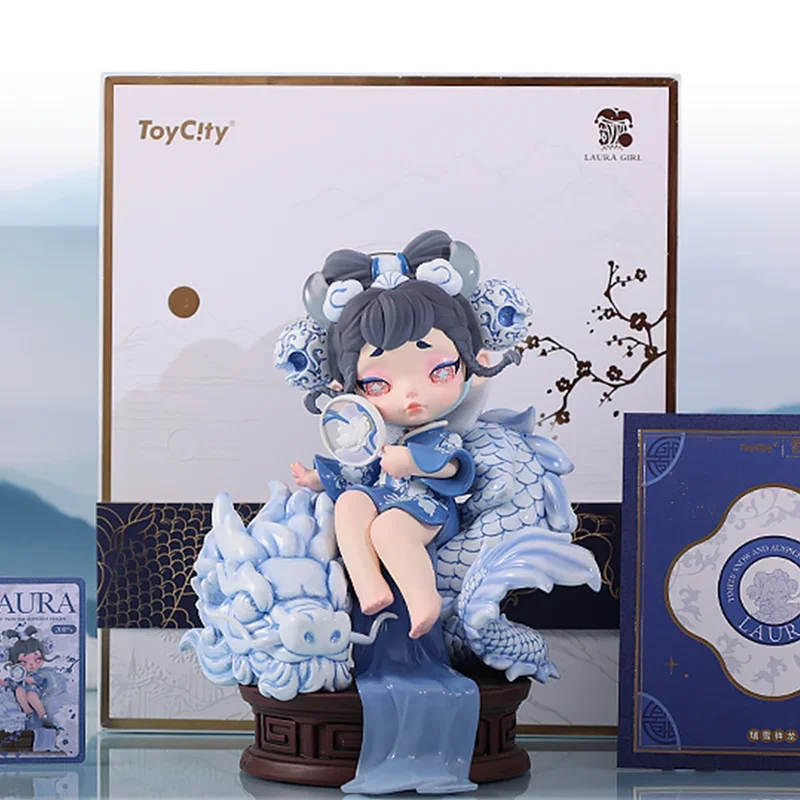 

Toycity LAURA Auspicious Snow LUCKY DRAGON 200% Kawaii Ornaments Figurines Home Decor Desktop Model Dolls Gilrs Gift Model Toys