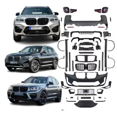 car Body Kit accessories for BMW X3 G01 Lci Facelift to X3m F97 Lci 2022 Fender Flares Bumpers Front Lips Rear Diffuser Exhaust