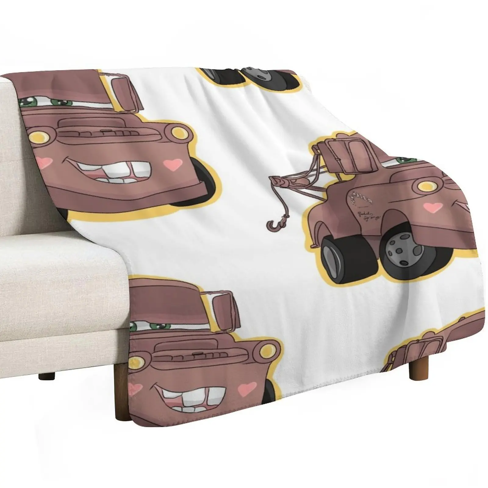 

Tow Mater Kawaii Throw Blanket christmas decoration Soft Plush Plaid for babies Blankets