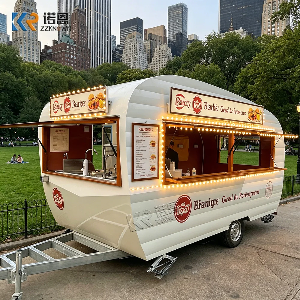 

Concession Food Trailer Snack Hot Dog Cart Ice Cream Truck Street Restaurant Fully Equipped Customized Size Food Truck For Sale