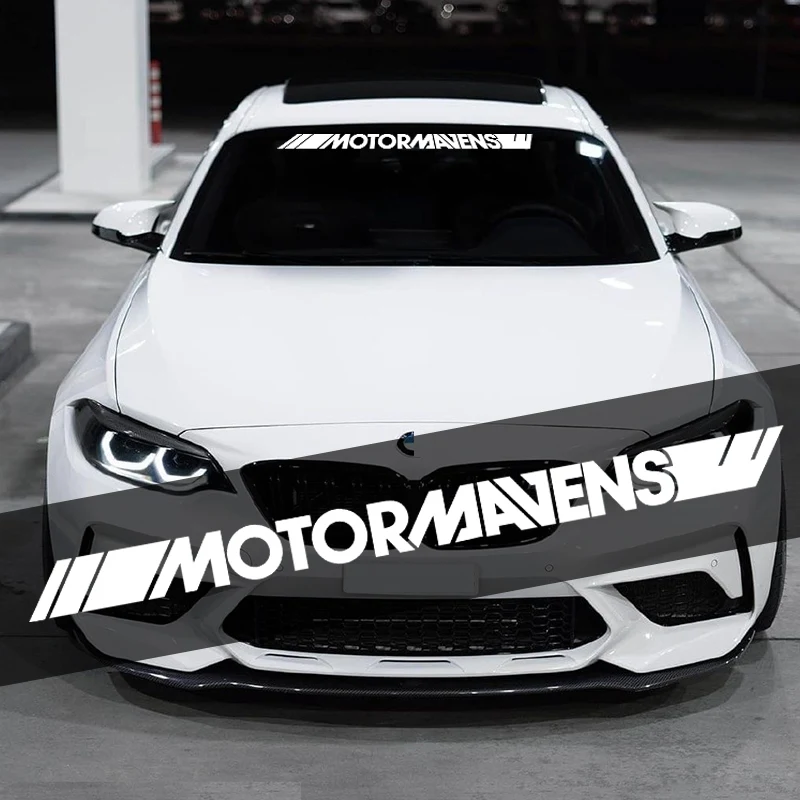 1PCS Car Sport Sticker Cool Auto Front Rear Windshield Window Vinyl Decal Waterproof Stickers Custom Наклейки на лобовом стекле