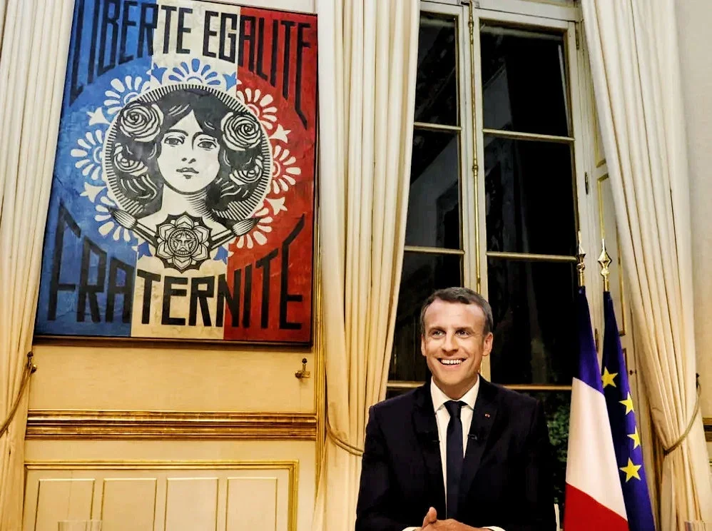 Liberte Egalite Fraternite by Shepard Fairey Poster Decorative Painting Canvas Wall Art Living Room Posters Bedroom Painting image 2