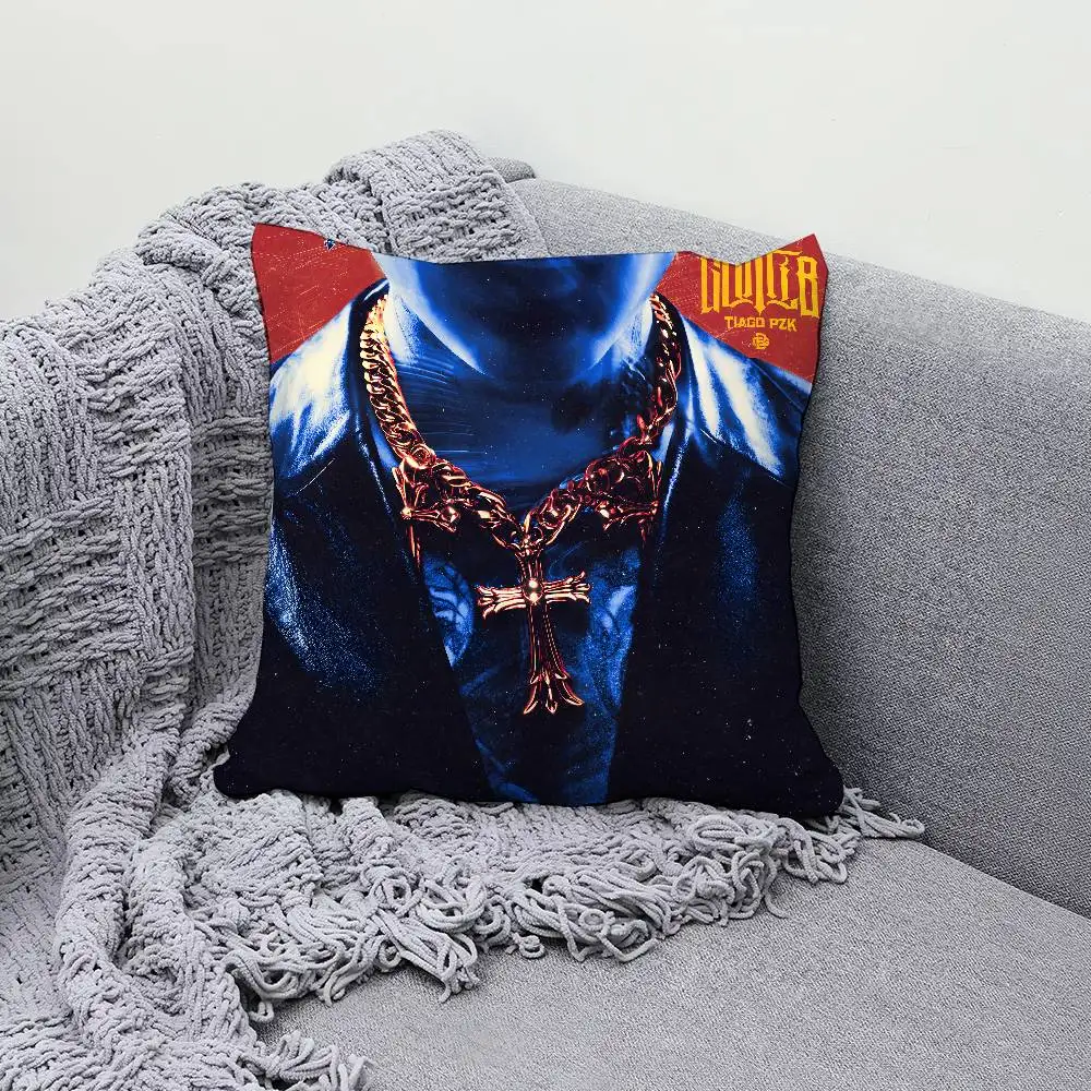 Funda de almohada de rapero T-Tiago PZK GOTTI B, 30x30cm, 45x45cm, fundas protectoras decorativas, cómodas y suaves para sofá, sala de estar, hogar y oficina