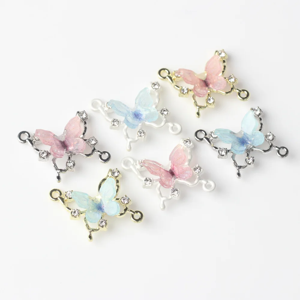 6 ، 17*14 ، راتنجات رصيعة من سبائك الزنك ، وصلة تعليق مزدوجة ، قلادة تصنعها بنفسك ، إكسسوارات صنع الأساور والقلادات #4