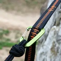 2pcs Hammock Straps Special Reinforced Polyester Straps 5 Ring High Load-Bearing Barbed Hammock Straps For Outdoor Camping 3