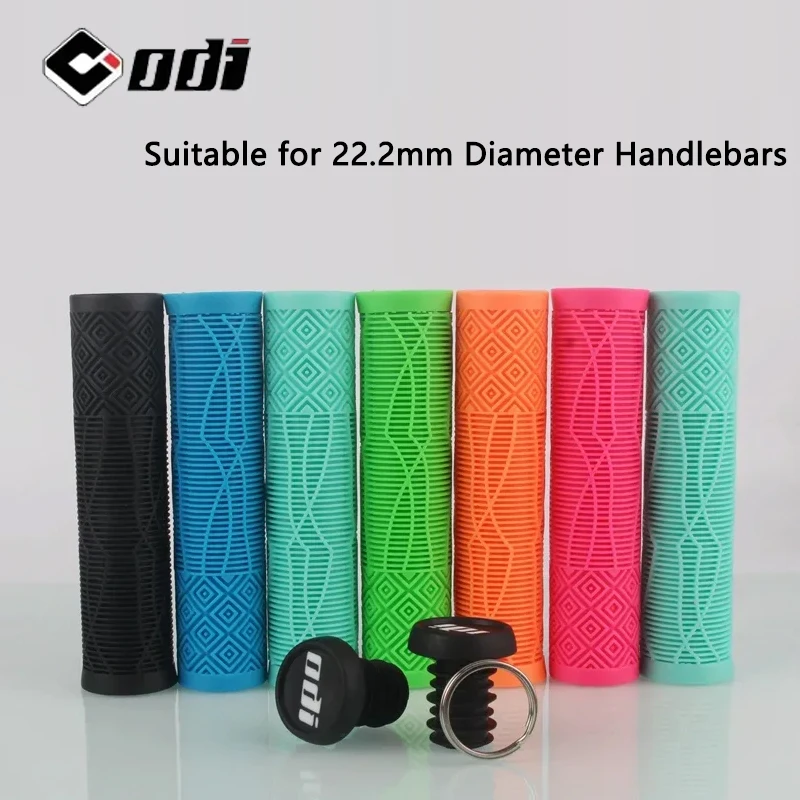

ODI MTB Silica Gel Bicycle Handlebar Grips Soft Non-Slip Grip Shock-Absorbing Design Compatible with XC/AM Bikes Bicycle Parts