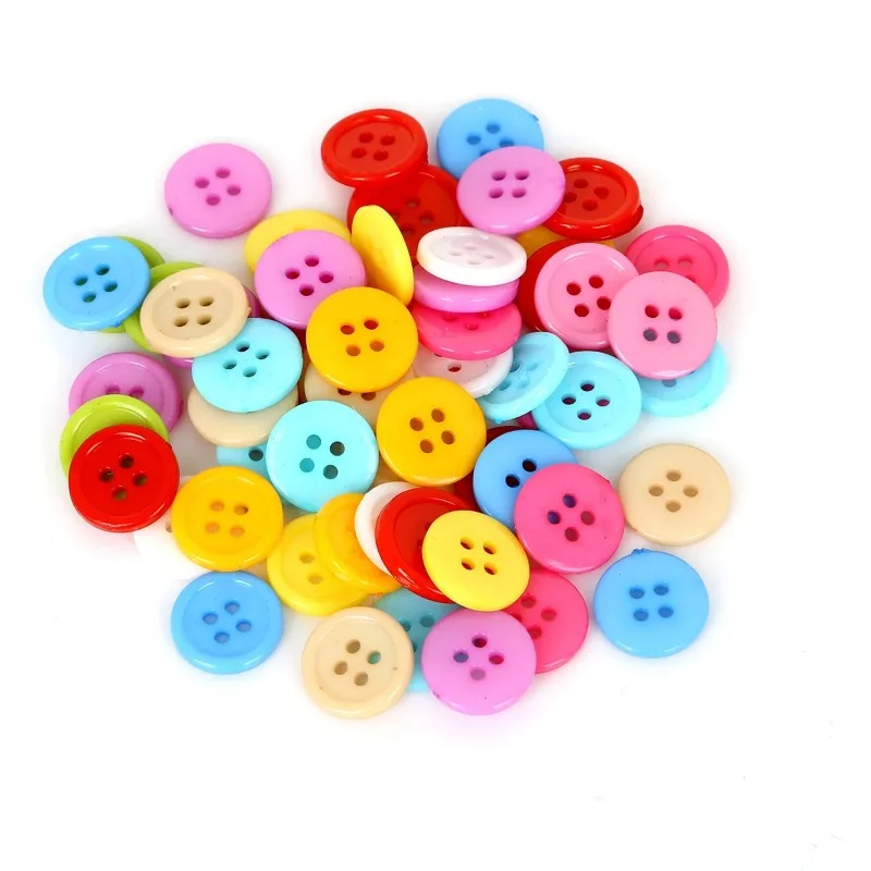 20-200Pcs Mixed Size Round Resin Sewing Buttons For Craft Round Sewing Buttons Scrapbook DIY Home Decoration Accessories