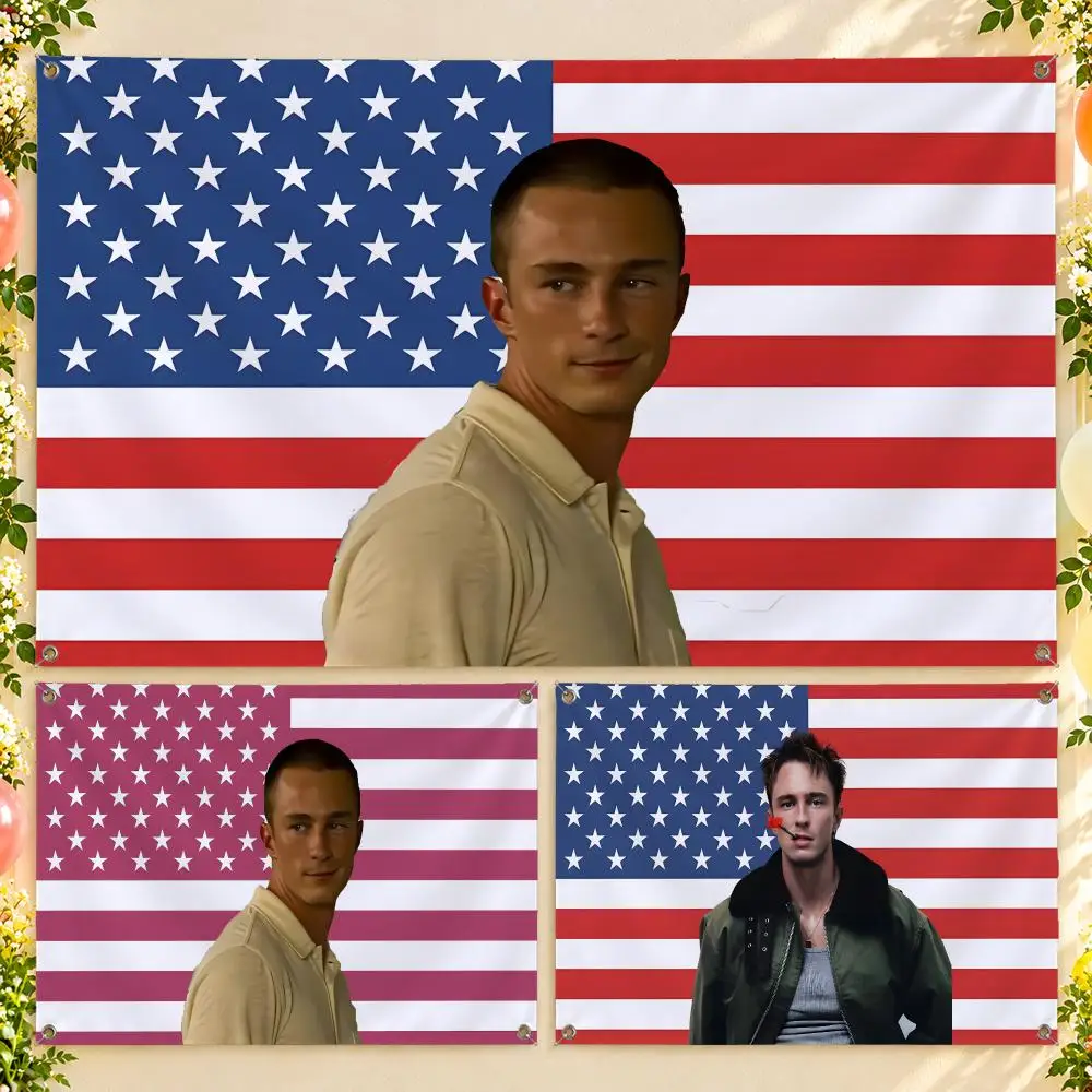 Outer Banks Rafe Cameron Flags Wall Hanging With 4 Grommets For Bedroom Dorm Room Garden Party