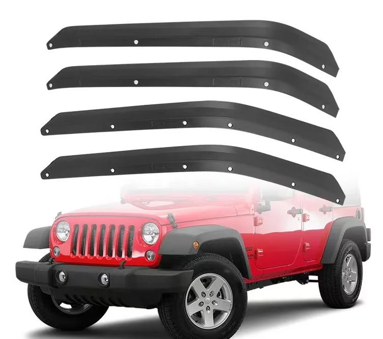 Conjunto de extensões de pára-choque dianteiro e traseiro, adequado para Jeep Wrangler JK 2007-2017 J401