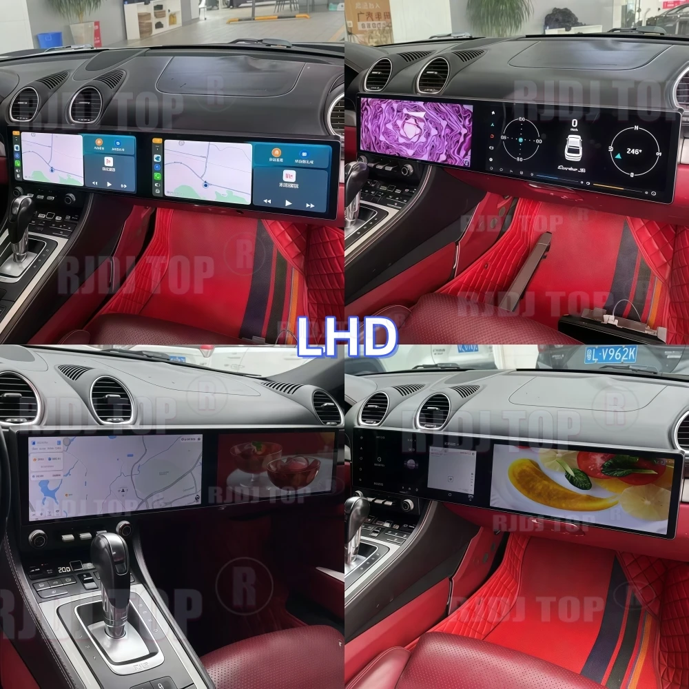 

Android 14 Dual 12.3 Inch Screen For Porsche 718 Boxster 2016-2023 Car Radio Wireless CarPlay Navi Multimedia Player Head Unit
