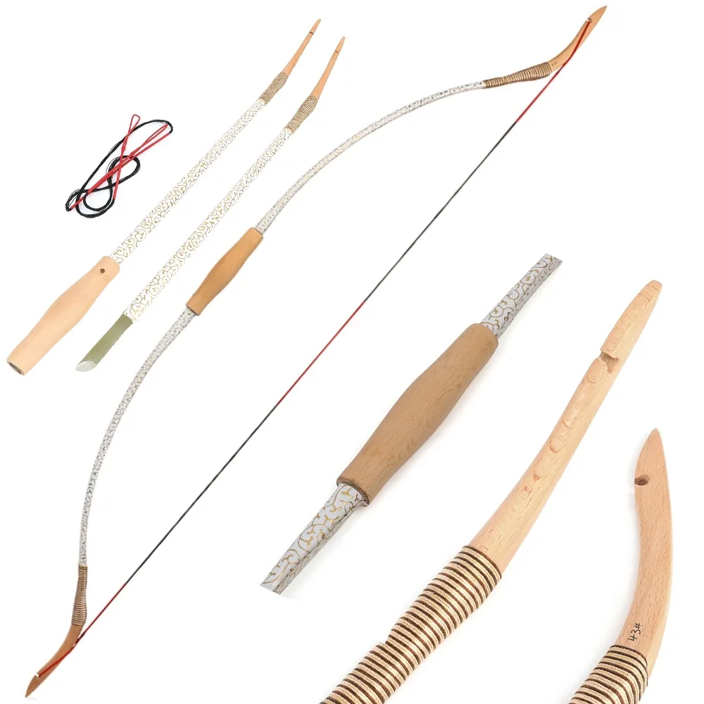 53inch Traditional Bow 20-40lbs Archery Takedown Bow Split Longbow Left/Right Hand Outdoor Shooting Hunting Target Accessories
