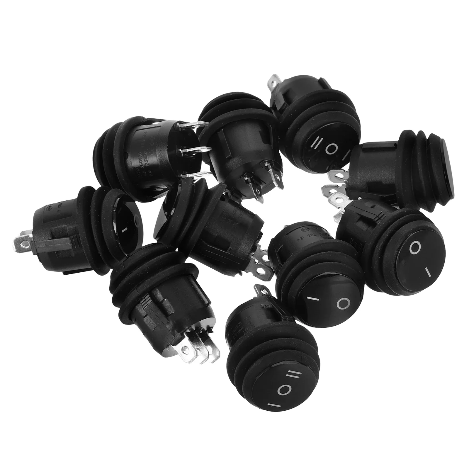 

10pcs Toggle Round Rocker for Car Boat RV On Off Electric On Off Toggle Switch Switches Relay Marine