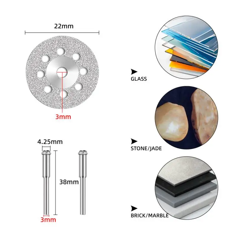 ชุดใบตัดและเจียรเพชรแบบมืออาชีพ 10/31 ชิ้น สำหรับเครื่องมือโรตารี่ขนาดเล็ก อุปกรณ์เสริมสำหรับงานไม้และโลหะ