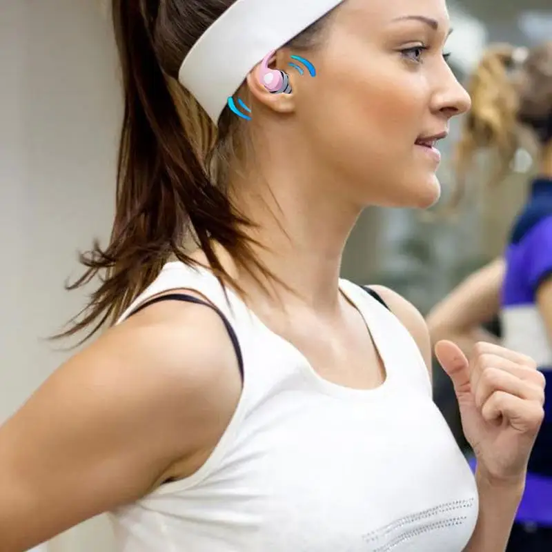 Noise Canceling Earplugs Soft Noise Cancelling Silicone Gel Earplugs Musicians Ear Plugs With Case 25Db Noise Reducing For