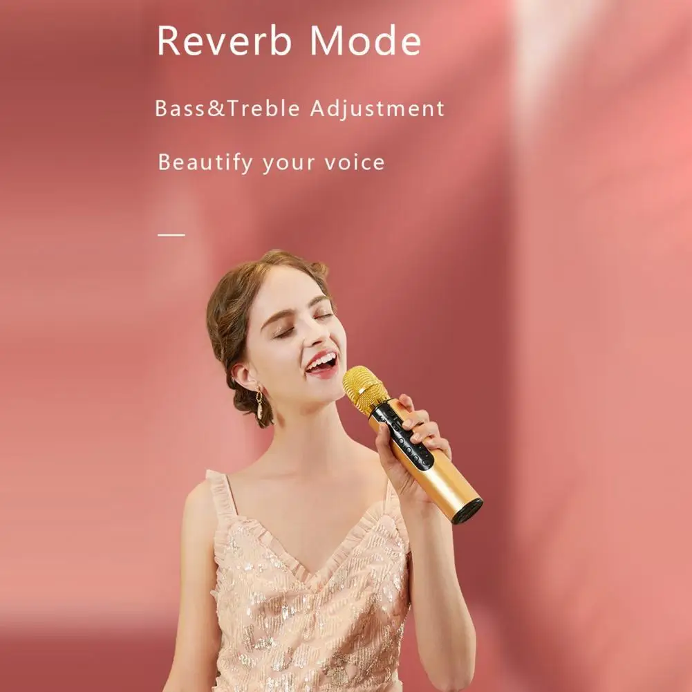 24cmプロフェッショナルuhfワイヤレスマイククリスタルリダクションオールインワンカラオケ歌唱デバイスbluetooth互換マイク