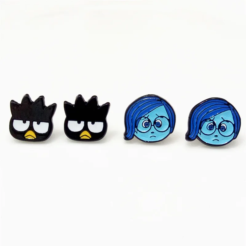 Fashion Stud Earrings Women's Earrings Animation Inside Out Cool Penguin Yoyo Birthday Gift