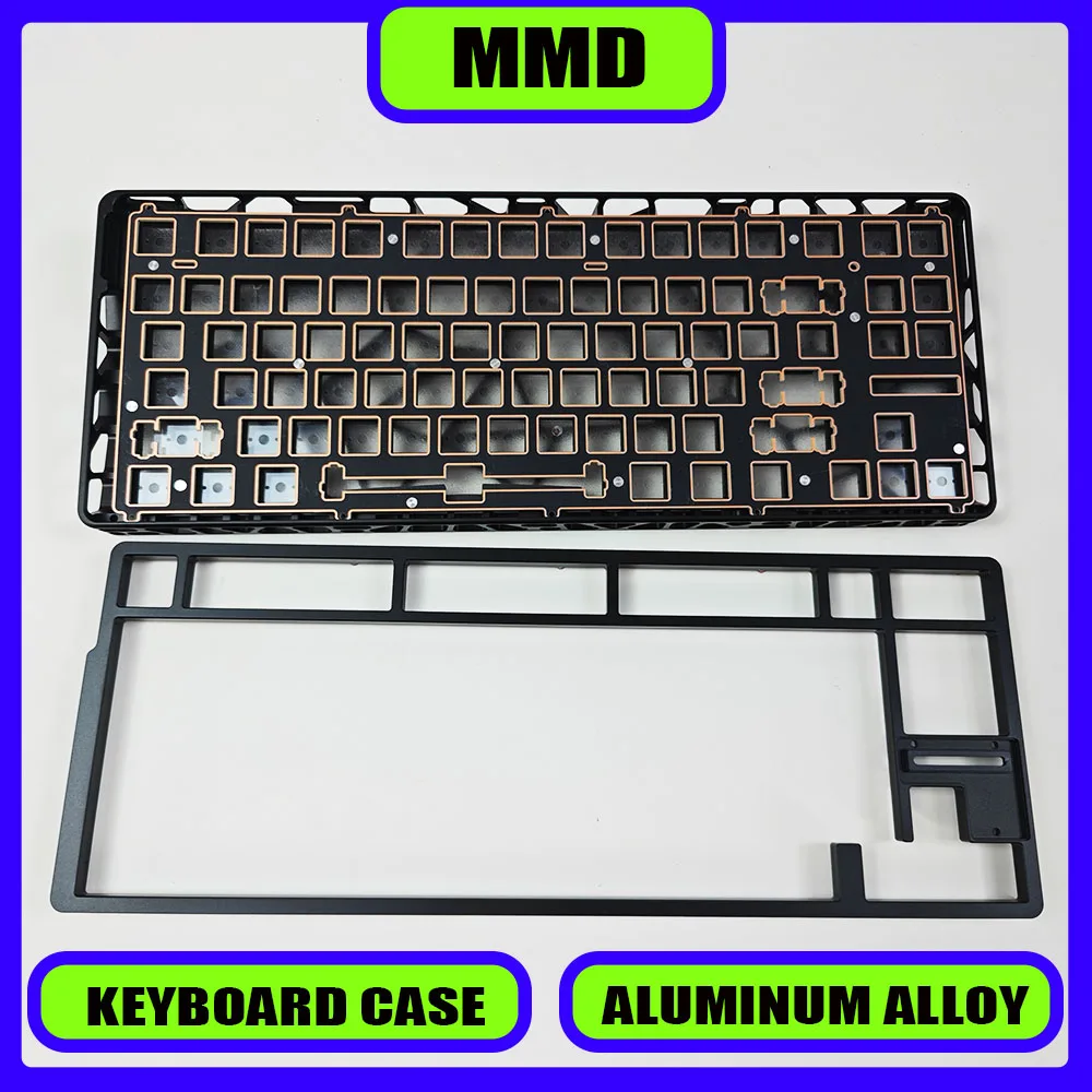 

Mmd Ar80 Hollow Out Keyboard Shell Aluminum Alloy Shell Keyboard Kit Compatible with Wooting 80he Keyboard Kits Exquisite Gift