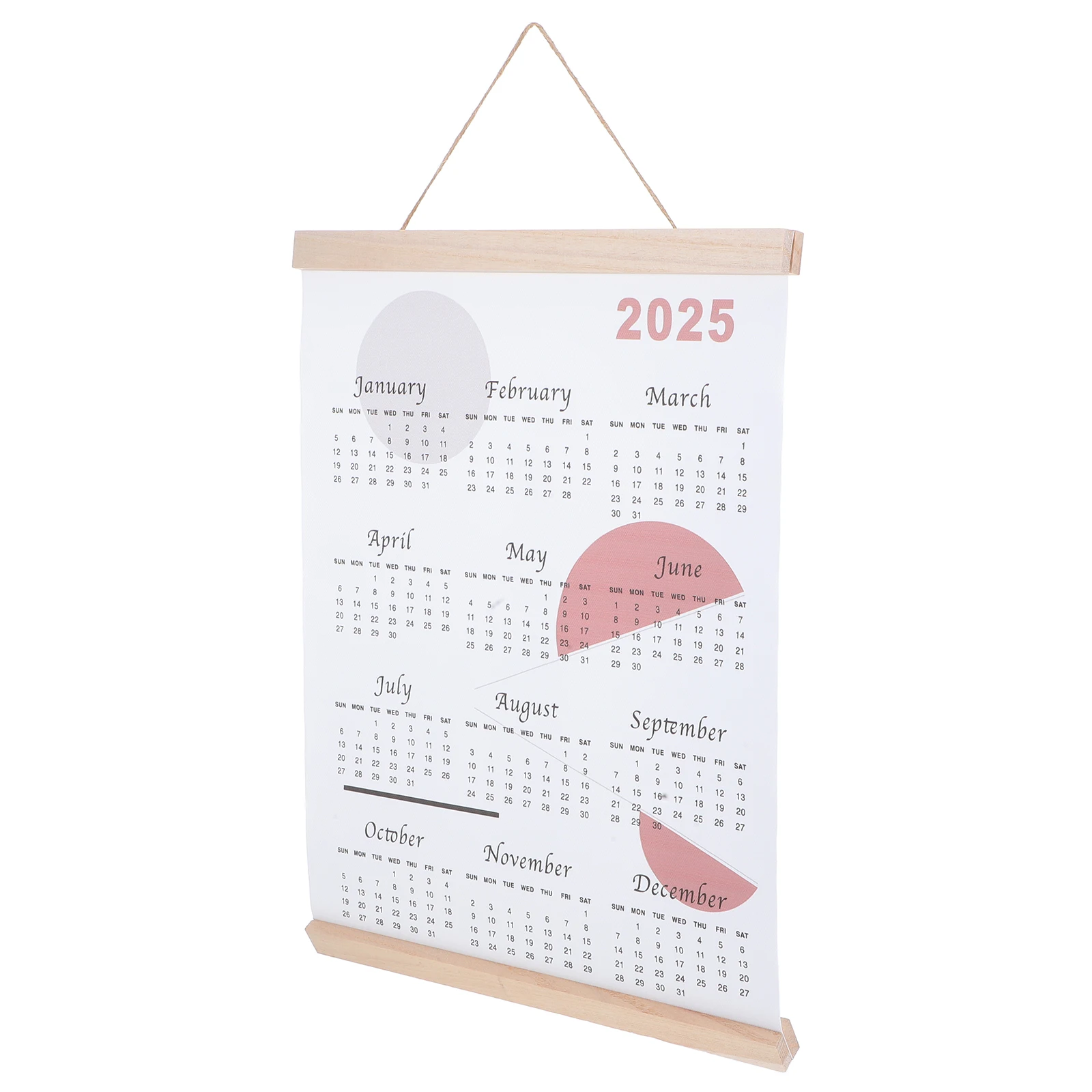 

Календарь на масляном холсте для офисного тканевого планировщика, декоративная живопись/подвесная картина, 2025 год, настенный ежедневный студент