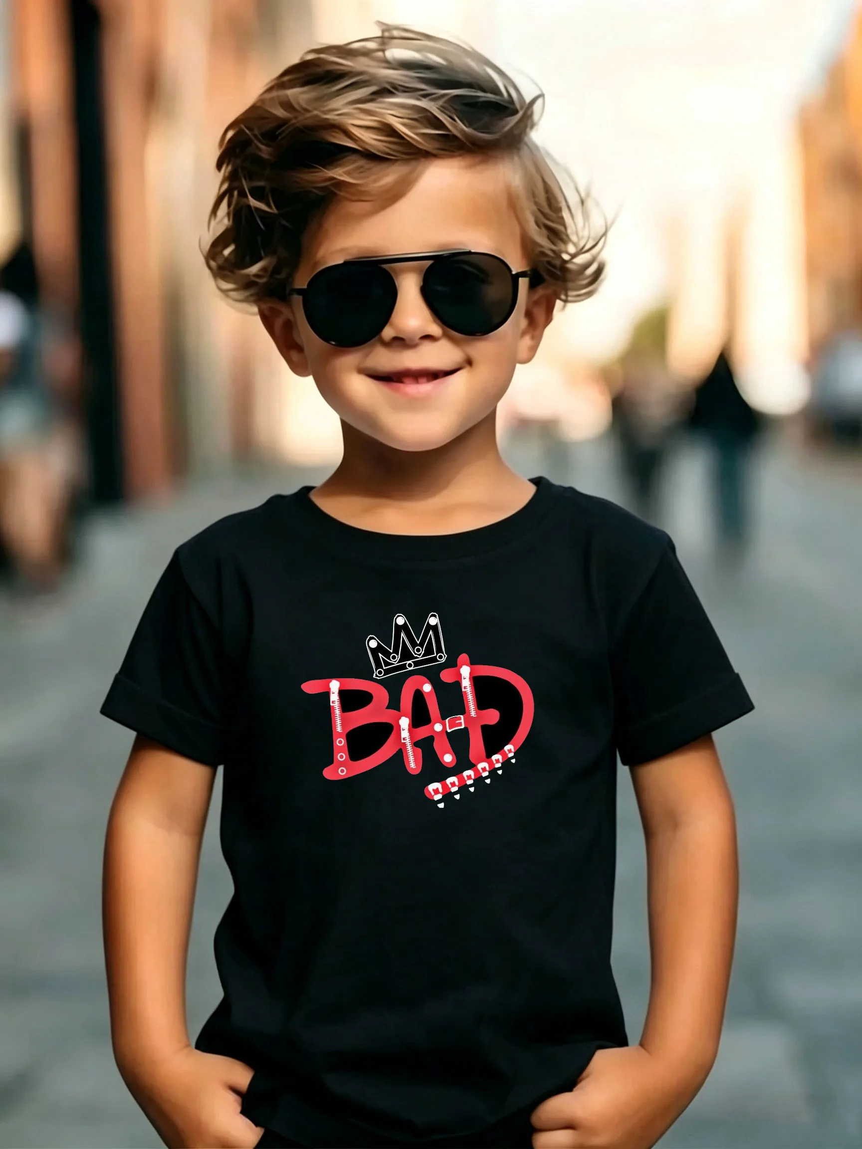 Michael Jackson Modern Redesign T-shirt Men and Women Summer Cotton Y2K Clothing Fashion Round Neck Short Sleeved Tee Fan Gifts