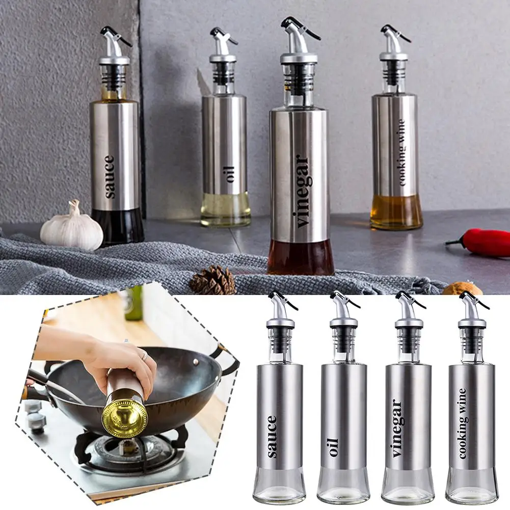 Oil Bottle Olive Oil Sprayer Wine Liquor Dispenser Kitchen Gadget Dining Grade Room Leak-proof Rubber Nozzle Food Oil Seal L8b8